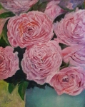 floral painting Pink Peonies oil painting by Navdeep Kular