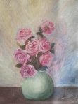roses original oil painting by Navdeep Kular