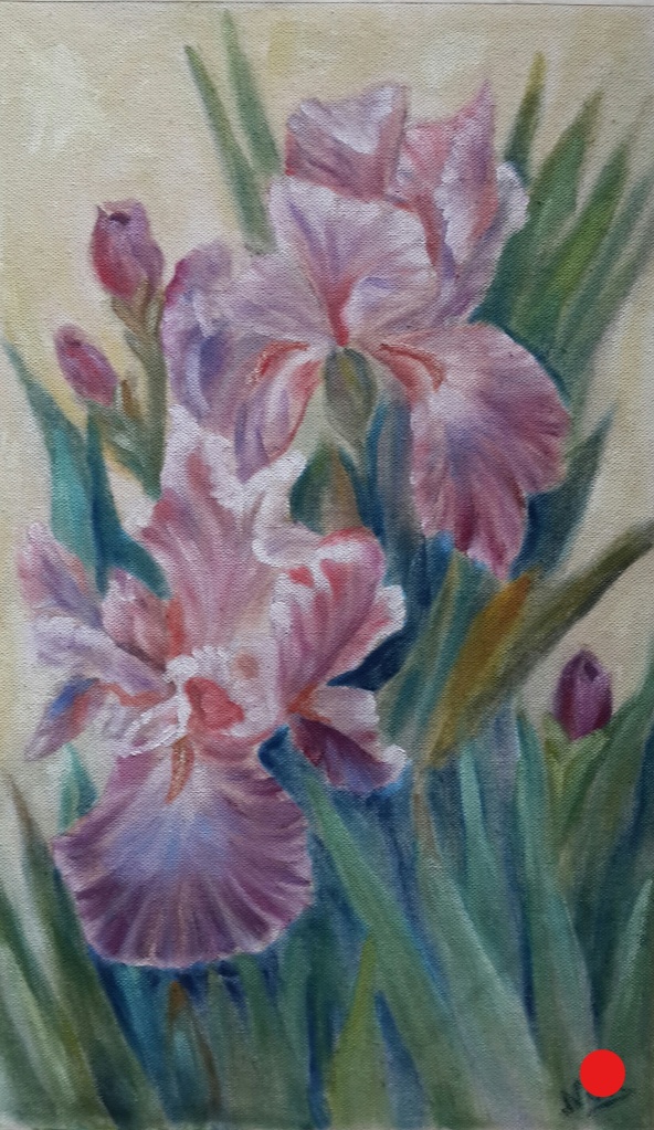 Mauve Irises by Navdeep Kular